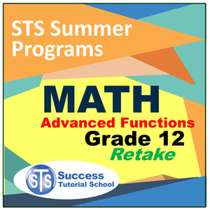 Summer Grade 12 Advanced Functions - Retake Course