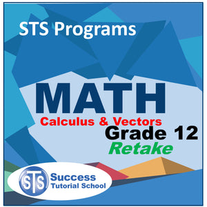 Grade 12 Calculus and Vectors - Retake Course