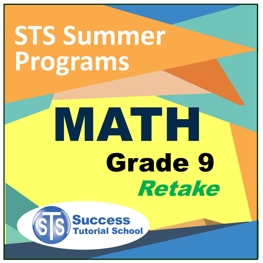 Summer Grade 9 Math - Retake Course